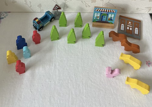 Wooden train track accessories - wooden,