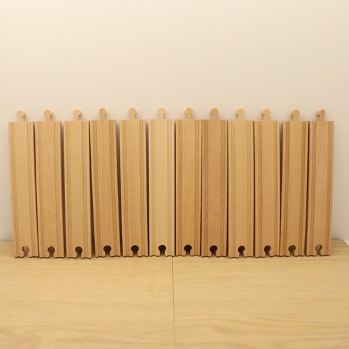 Wooden train track long - track,
