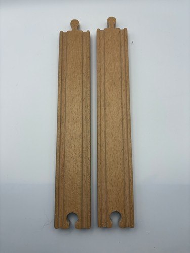 Used wooden train track long - used,