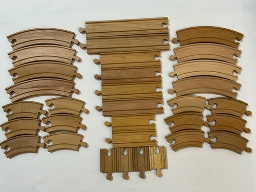 Wooden train track set - train,