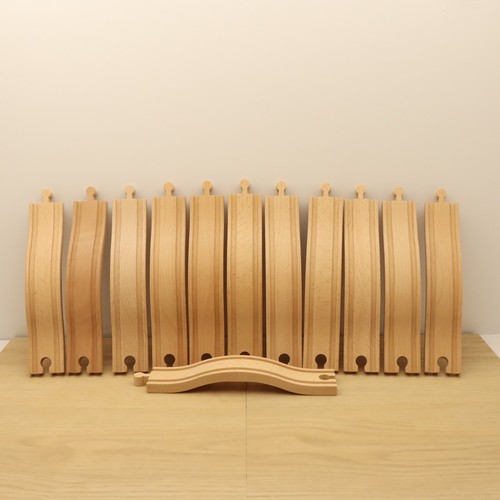 Wooden train track - train,