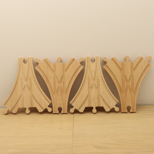 Wooden train track way - train, 3