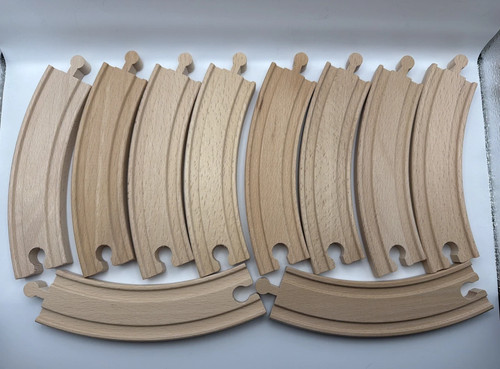 Wooden train track curved - wooden,
