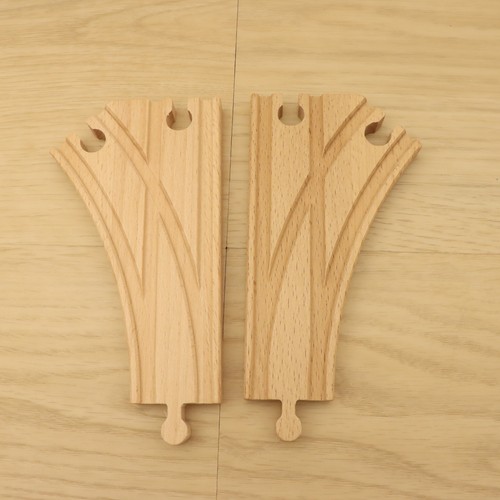 Wooden train track curved - track,