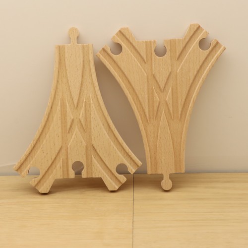 Wooden train track way - wooden, 3