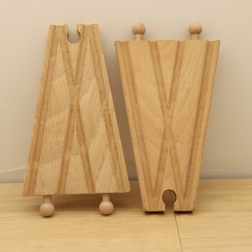 Wooden train track junction - wooden,