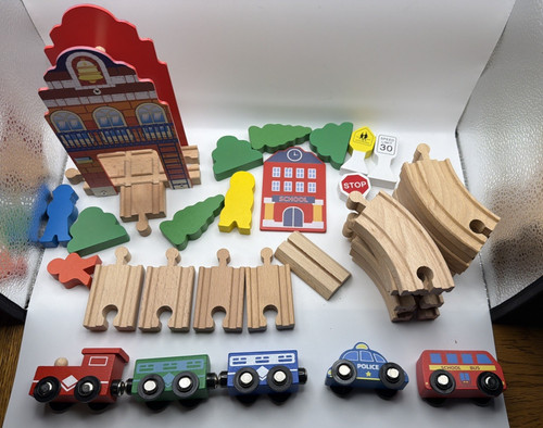 Wooden train track expansion - wooden,