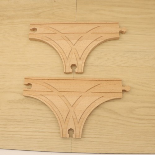 Wooden train track way - wooden,