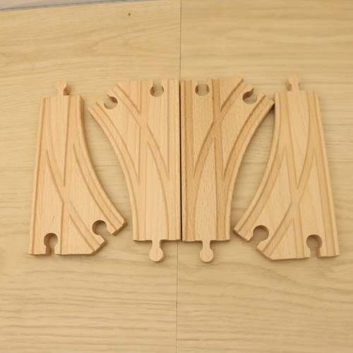 Wooden train track curved - wooden,