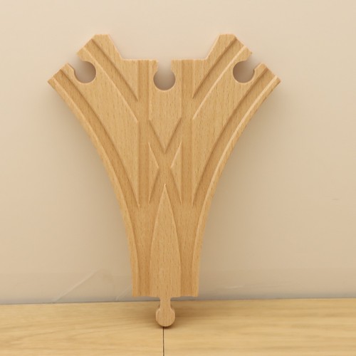 Wooden train track way - wooden,