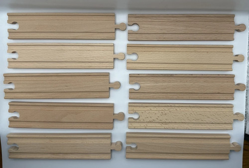 Wooden train track straight - train,